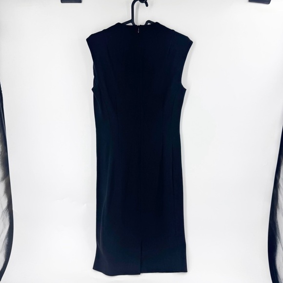 ✅ M.M. LAFLEUR BLACK CREW NECK SHEATH DRESS SIZE 4 - Picture 7 of 7